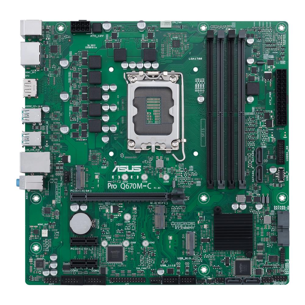 ASUS Pro Q670M-C-CSM Business-Mainboard Sockel Intel LGA 1700 Micro-ATX PCIe 4.0 DDR5