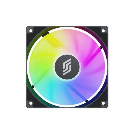 Silentware RF140D Black 140mm PWM A-RGB Lüfter mit Daisy-Chain, leiser Betrieb, RGB-Licht