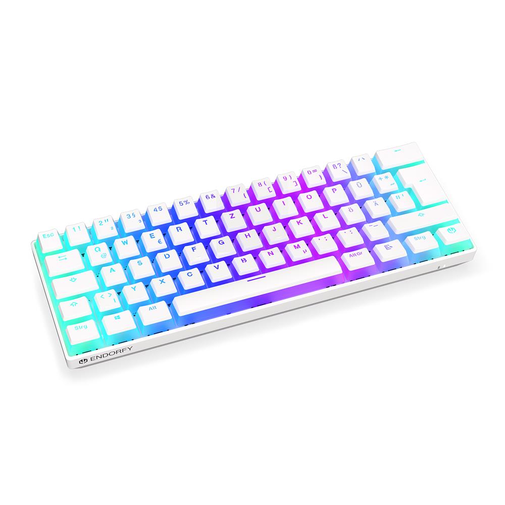 ENDORFY Thock Compact Wireless Tastatur DE Layout Kailh Box Red Weiß