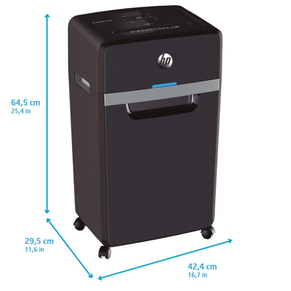 HP Pro Shredder 16MC - Aktenvernichter, Sicherheitsstufe P-4, Micro Cut, 16 Blatt, 55 dB, 30 Liter