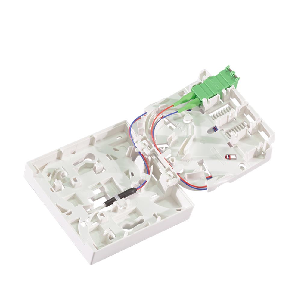 LogiLink FTTH-Anschlussdose – 1× LC/APC, inkl. 20 m Glasfaserkabel