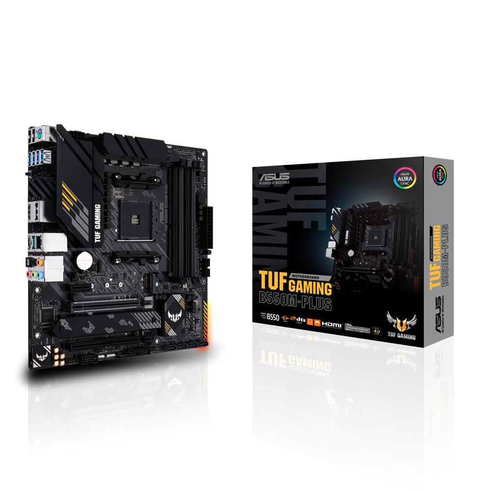 ASUS TUF Gaming B550M-Plus Gaming Mainboard Sockel AM4 micro ATX Ryzen PCIe 4.0 M.2 2Gbit/s Ethernet