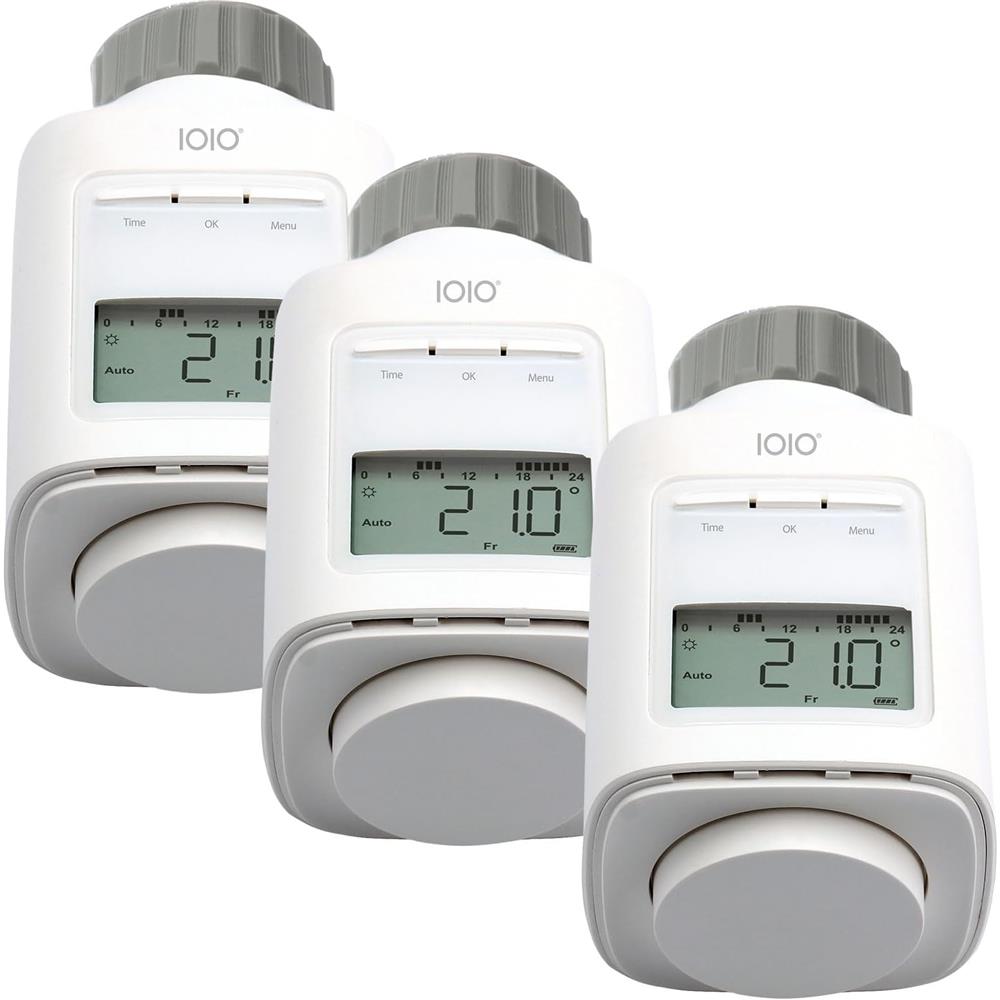 IOIO HT 2000-23 elektronisches Heizkörperthermostat 3er Pack programmierbar Heizthermostat digital