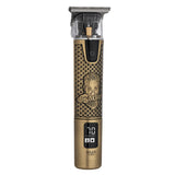 Adler AD 2970 Profi Barber Haarschneider Trimmer, Rasierapparat Konturenschneider für Bart, Nacken und Haarlinien, Keramikklinge, USB-C, Metallgehäuse Golden