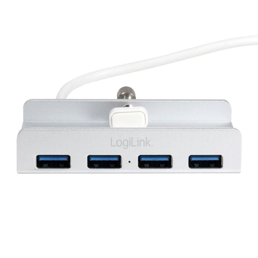 LogiLink USB 3.0, 4-Port Hub im edelen iMac Design mit Aluminium-Finish