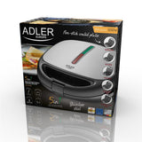 Adler 5-in-1 Sandwichmaker AD 3040 5 auswechselbare Platten Kontaktgrill Waffeleisen Multigrill
