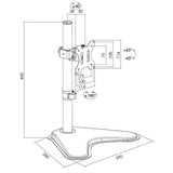 LogiLink Monitor-Schreibtischständer für 13-32" neigbar schwenkbar drehbar