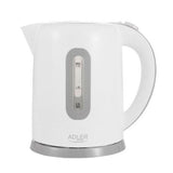 Adler AD 1234 Kabelloser Wasserkocher in Weiß, 1,7 Liter, 2200 Watt, mit LED und 360 Grad Station