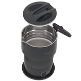 Adler AD 1377 Reise Wasserkocher 0,6 L faltbares Silikongehäuse Camping grau