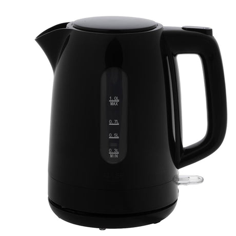 Adler AD 1380b Wasserkocher Kunststoff 1,0 l schwarz – kompakt & sicher
