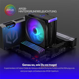ENDORFY Fera 5 Black ARGB CPU-Kühler, Beleuchtet, inklusive Wärmeleitpaste | EY3A012