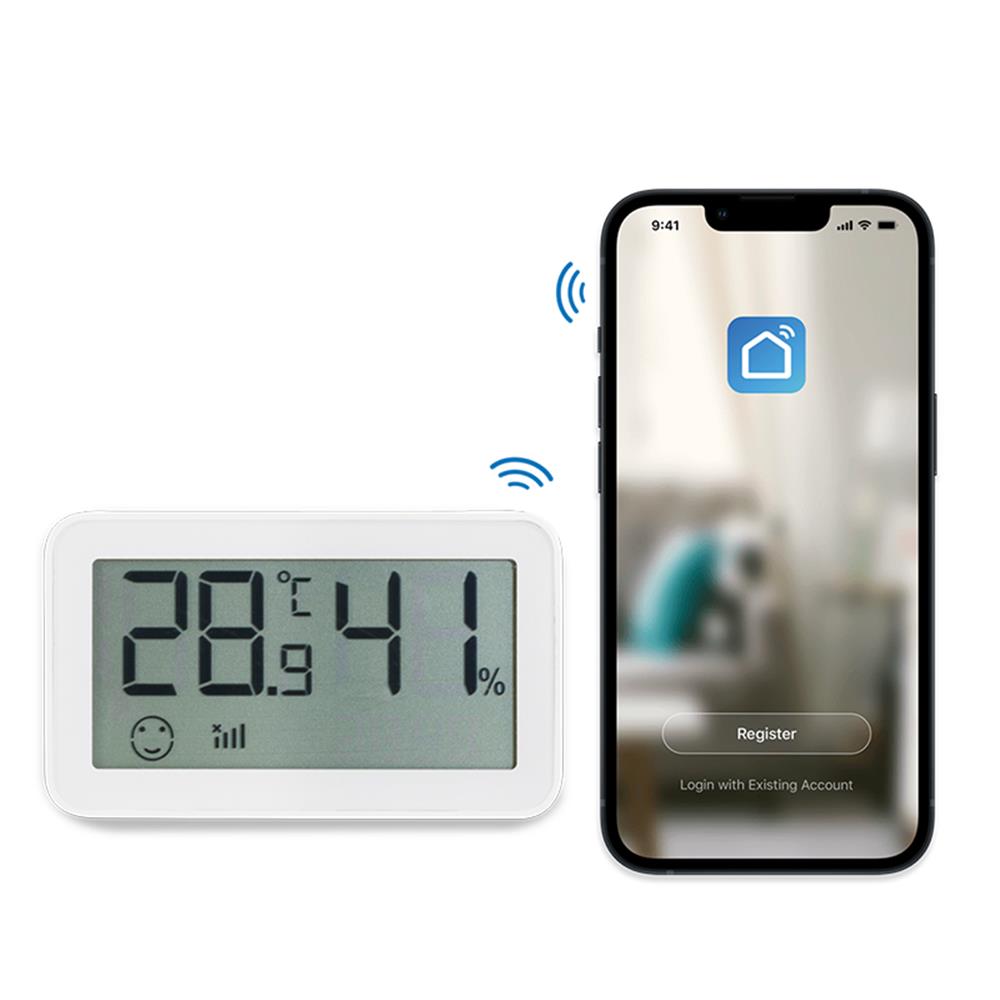 LogiLink Smart Home Wi-Fi Smart Thermo-Hygrometer Tuya kompatibel