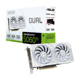 ASUS Dual GeForce RTX 5060 Ti White OC 16GB GDDR7 Gaming Grafikkarte PCIe 5.0