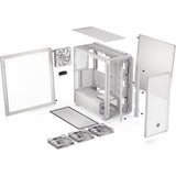 ENDORFY Arx 700 White ARGB, PC-Gehäuse, weiß, mit 4x140-mm-Lüfter, Seitenwand aus gehärtetem Glas