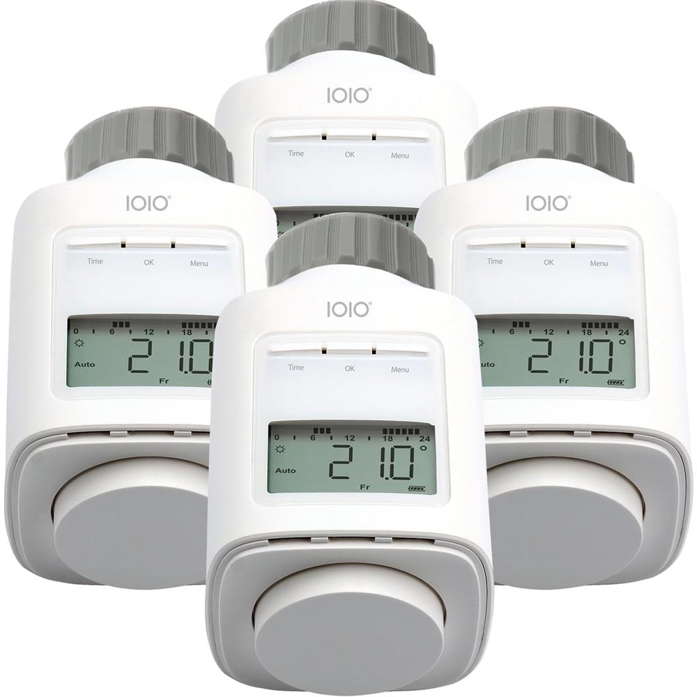 IOIO HT 2000-23 elektronisches Heizkörperthermostat 4er Pack programmierbar Heizthermostat digital