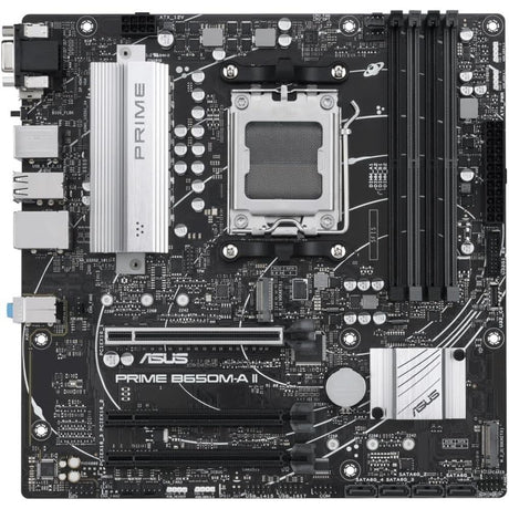 ASUS PRIME B650M-A II-CSM Mainboard Sockel AMD AM5 (Ryzen 7000, mATX, DDR5, PCIe 5.0, 2.5GB)