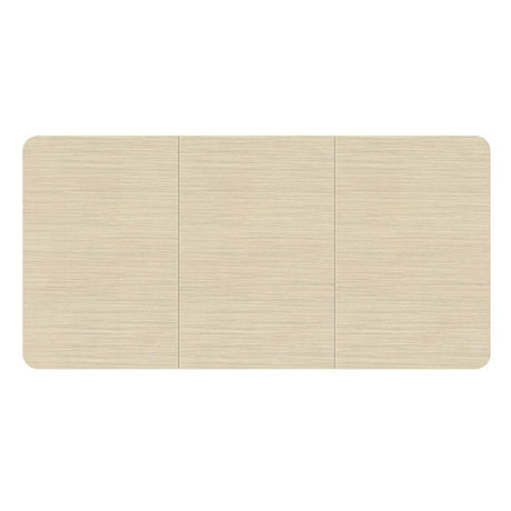 LogiLink 3-fach geteilte Holztischplatte, 120x60 cm Schreibtischplatte, naturbelassen