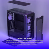 ENDORFY Regnum 400 ARGB, ATX PC-Gehäuse, inkl. 4x 120mm ARGB PWM-Lüfter, Seitenteil aus gehärtetem Glas | EY2A009