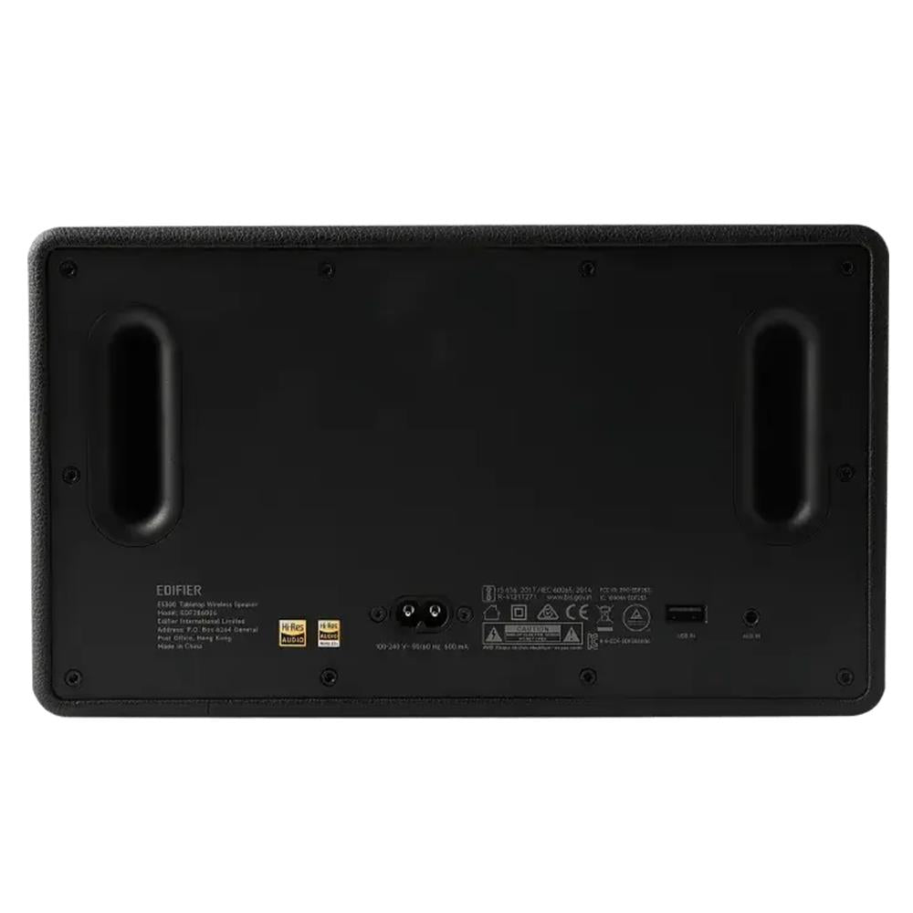 Edifier ES300 Bluetooth Lautsprecher, Schwarz - 60W Hi-Res Audio, AirPlay 2, LDAC, 12h Akku, Multiroom, USB & AUX