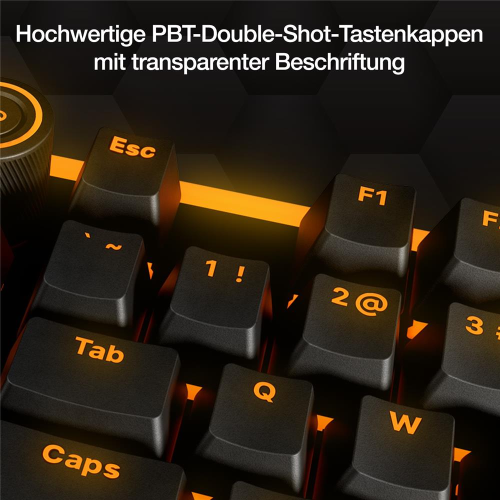 be quiet! Light Mount Silent Linear DE ISO Tastatur mechanische Switches schneller Tastenanschlag 3 Schichten Dämmung