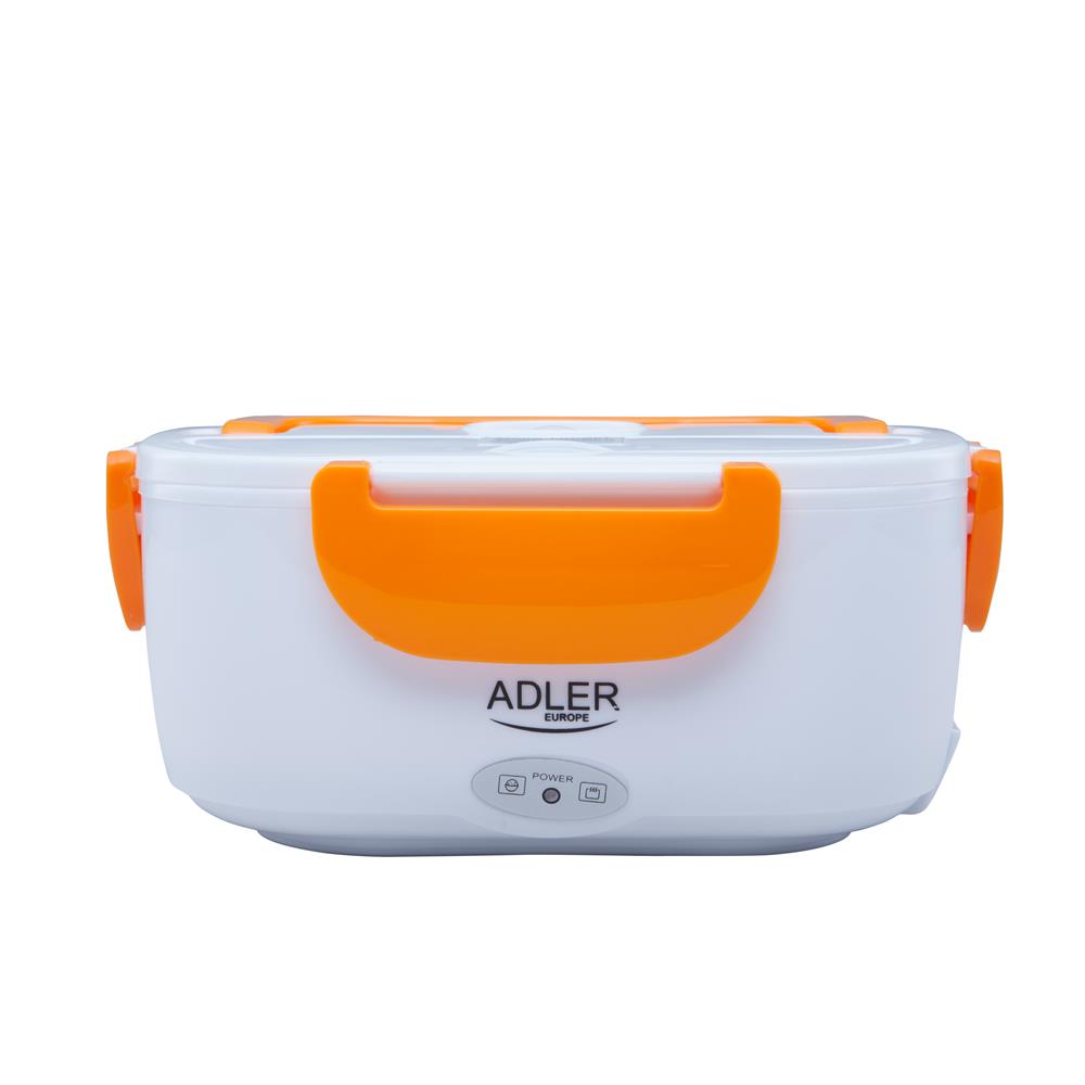 Adler AD 4474 Elektrische Lunchbox in Orange für warme Mahlzeiten, beheizbare Lebensmittelbox