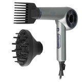 Adler AD 2289 SUPERSPEED Haartrockner mit Ionen-Technologie, 1600W, brushless Motor, 110.000 U/min, 4 Aufsätze, Diffusor, klappbarer Griff, Schwarz