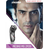 Mesko MS 2920 Rasierer – Silber, 3 Scherköpfe, kabellos, 60 Min Laufzeit
