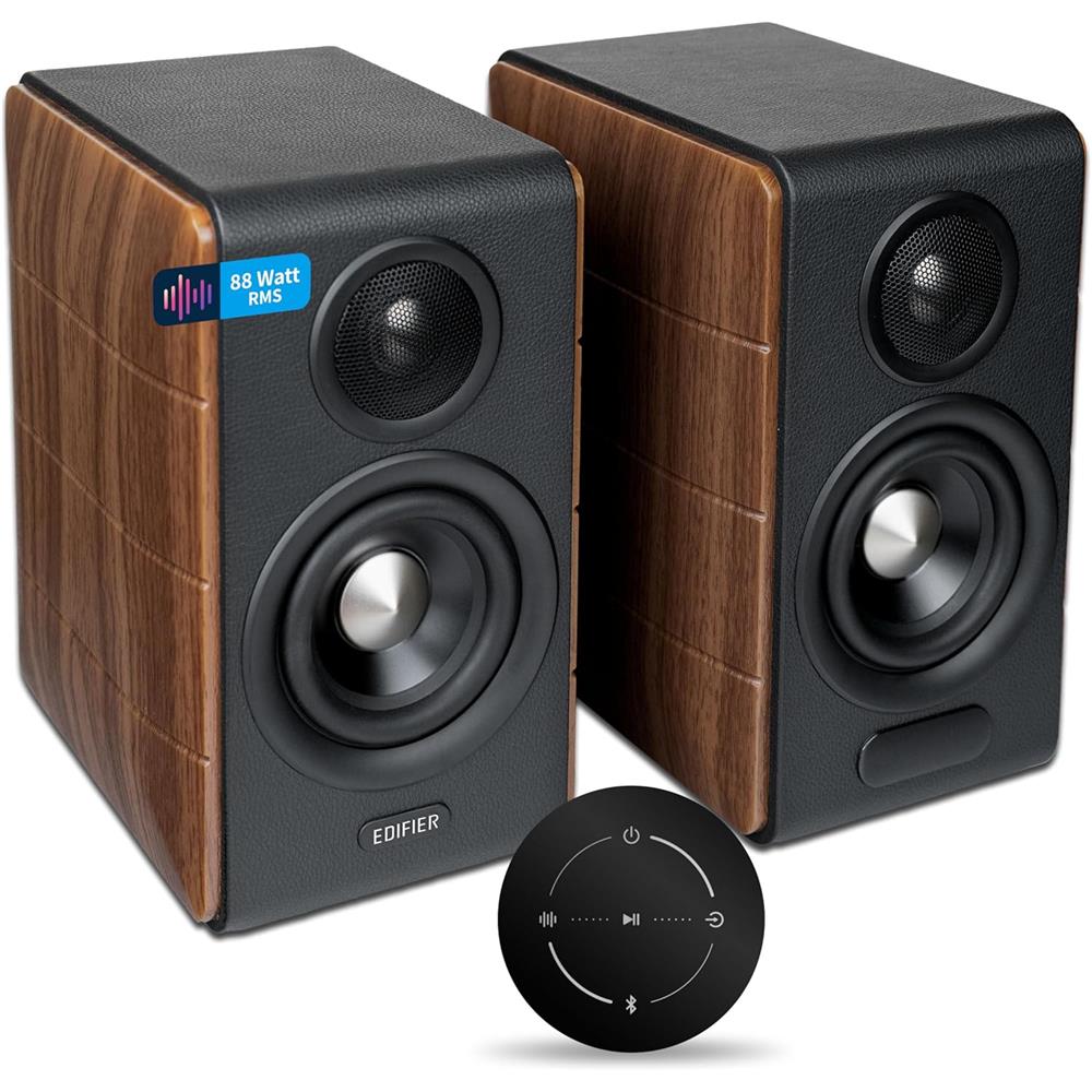 Edifier S880DB MKII – Hi‑Res Wireless 2.0 Lautsprecher, 88W, Walnuss