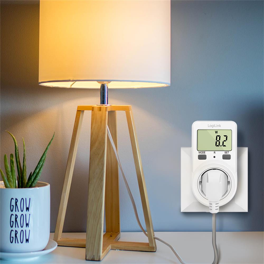 LogiLink Energiekosten-Messgerät – Stromverbrauch & Kosten einfach überwachen