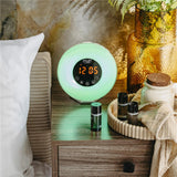 Adler AD 1916 Wake-Up Light Wecker mit Sonnenaufgangssimulation, Naturgeräuschen, FM-Radio und Farbbeleuchtung