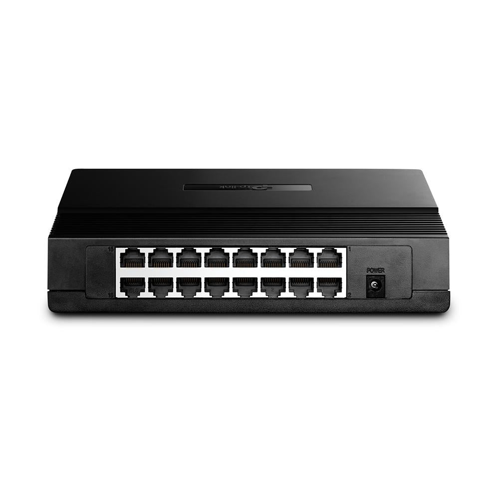 TP-Link TL-SF1016D 16-Port Fast Ethernet Desktop Switch Unmanaged Kunststoffgehäuse Plug&Play