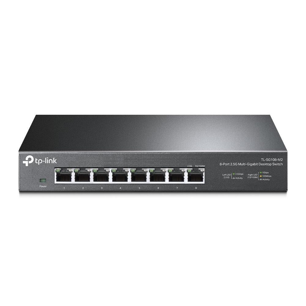 TP-Link TL-SG108-M2 8-Port 2.5G Desktop Switch Plug-and-Play Metallgehäuse QoS