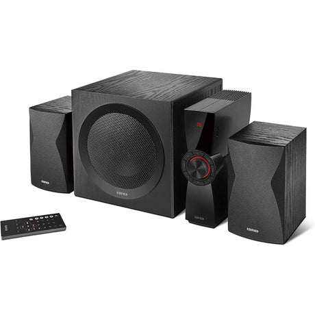 Edifier CX7 Aktives 2.1 Home-Entertainment-System mit Bluetooth V5.0, Schwarz