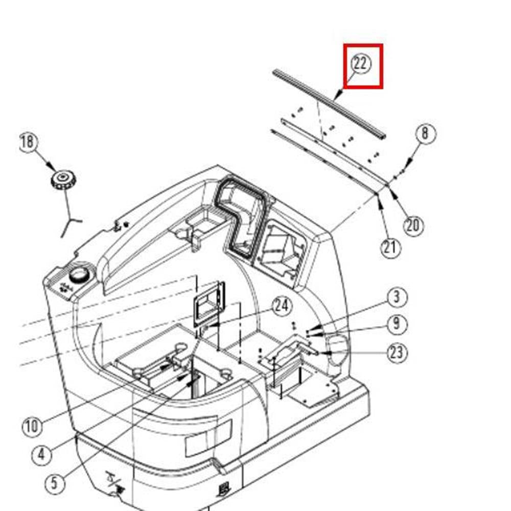 Nilfisk Original 56510590 Bulb Seal Dichtung