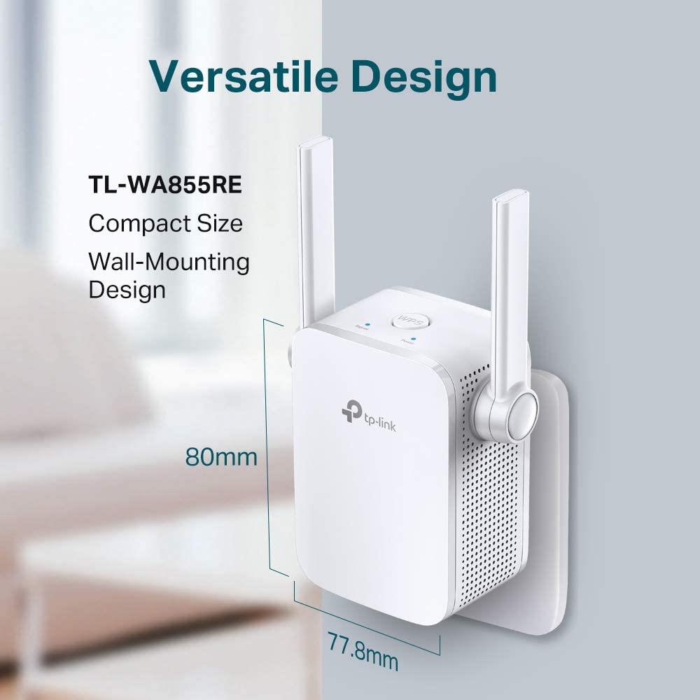 TP-Link TL-WA855RE l WLAN Repeater 300 Mbps WLAN Verstärker LAN Port WPS weiß l refurbished