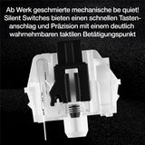 be quiet! Dark Mount Silent Tactile DE ISO Tastatur 8 Display-Tasten Media Dock hot-swap-fähiger Nummernblock