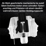 be quiet! Dark Mount Silent Tactile DE ISO Tastatur 8 Display-Tasten Media Dock hot-swap-fähiger Nummernblock