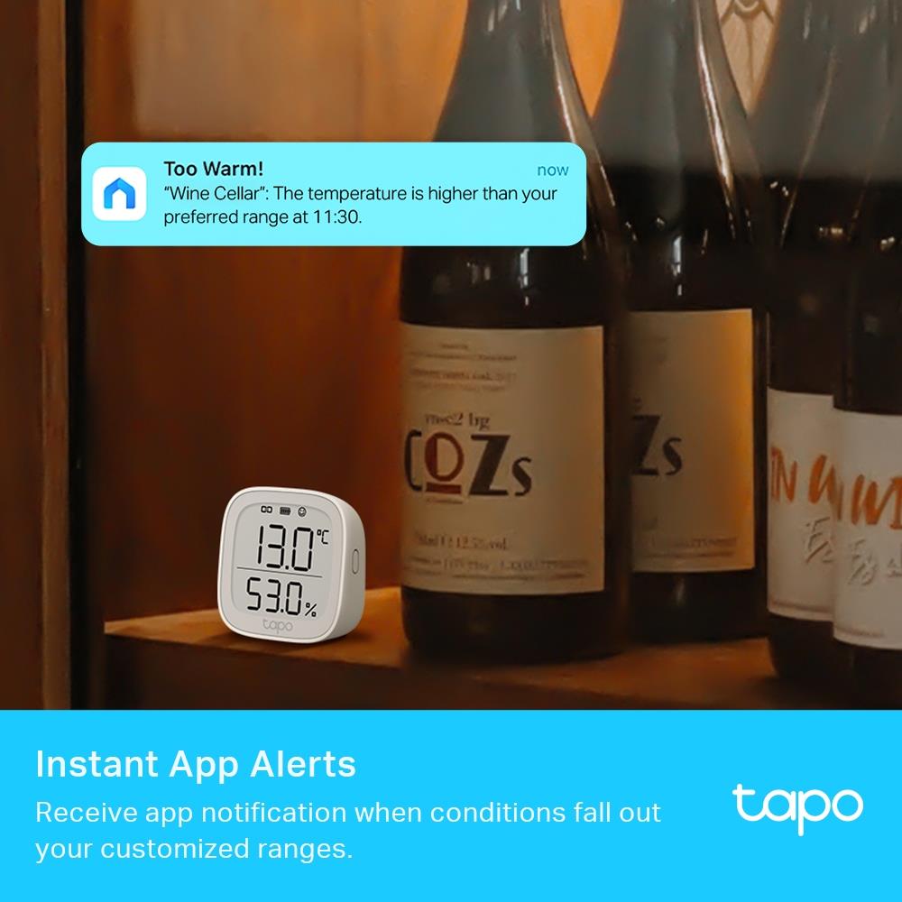 TP-Link Tapo T315 Smarter Sensor für Temperatur und Feuchtigkeit mit 2.7 Zoll E-Ink Display