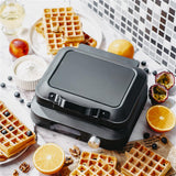 Adler AD 3087 Waffeleisen mit LED-Anzeige, 6 Bräunungsstufen, Antihaftplatten, 2200 W