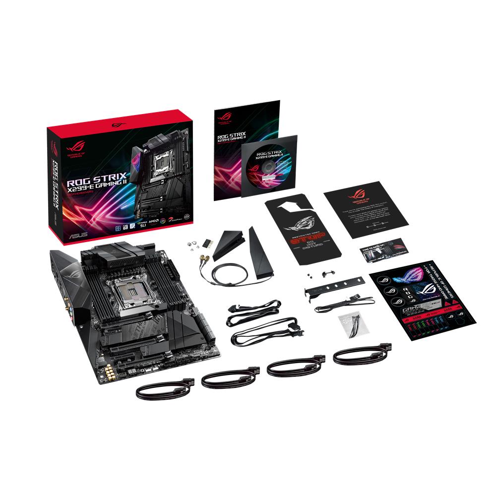 ASUS ROG Strix X299-E Gaming II Intel X299 ATX LGA 2066 Mainboard für Intel Core X-Series Wi-Fi 6 AX