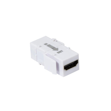 LogiLink HDMI-Keystone-Verbinder, A/F zu HDMI A/F, 4K/30 Hz, Verstärker, weiß