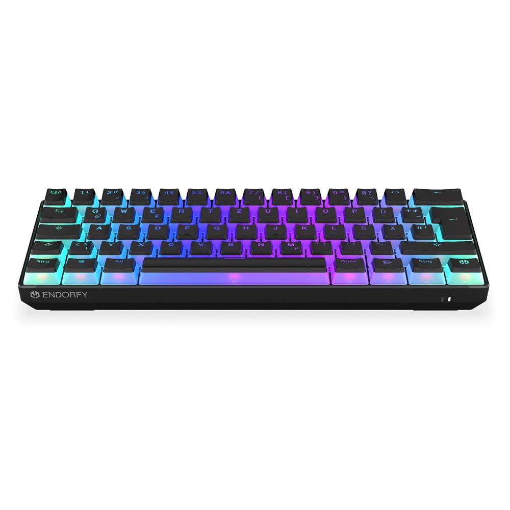 ENDORFY Thock Compact Wireless DE Kailh Box Black Pudding, Tastatur, DE-Layout, Schwarz, Kabellos, Beleuchtet