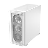 ASUS A23 PLUS TG ARGB White microATX PC Gehäuse mit 4 ARGB Lüftern und Glasfront