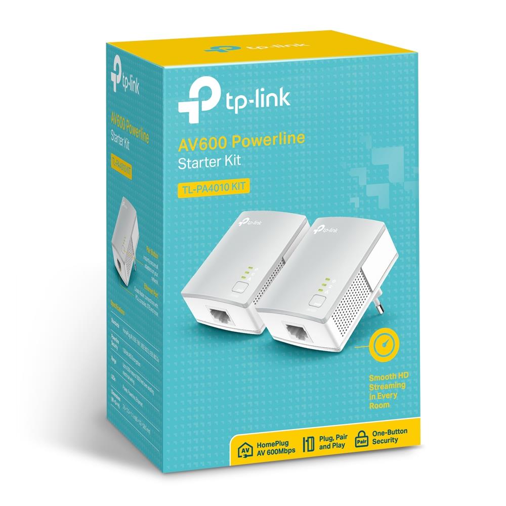 TP-Link TL-PA4010 KIT Powerline Adapter 600Mbit/s Ethernet-Port 2er Set Weiß