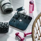 Adler AD 8187 Smart Badezimmerwaage mit App 180 kg Personenwaage schwarz