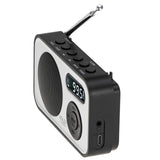 Adler AD 1906 PLL AM/FM Digitalradio modernes Radio USB C Batterie weiß schwarz