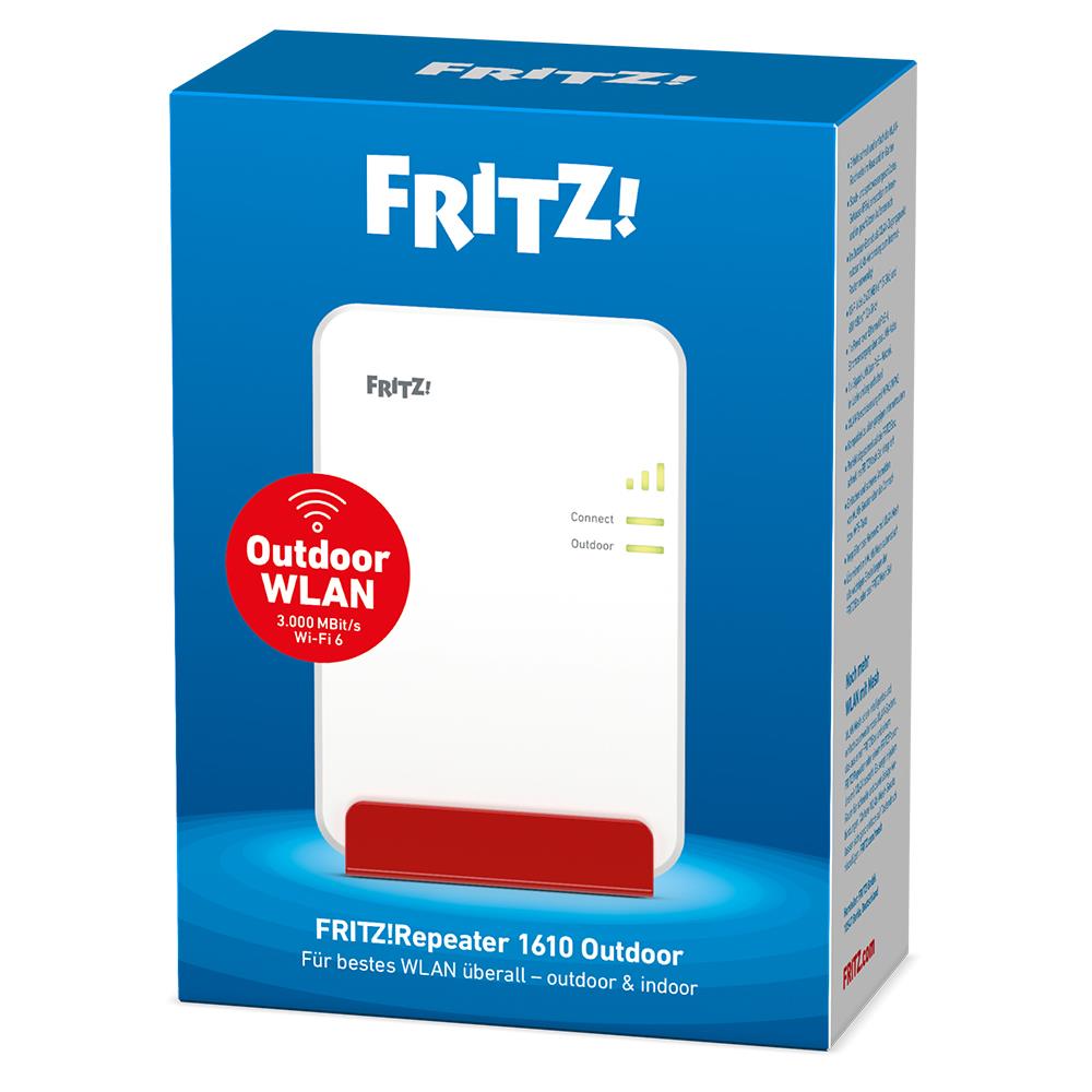 FRITZ!Repeater 1610 Outdoor WiFi 6 Für bestes WLAN überall – outdoor und indoor