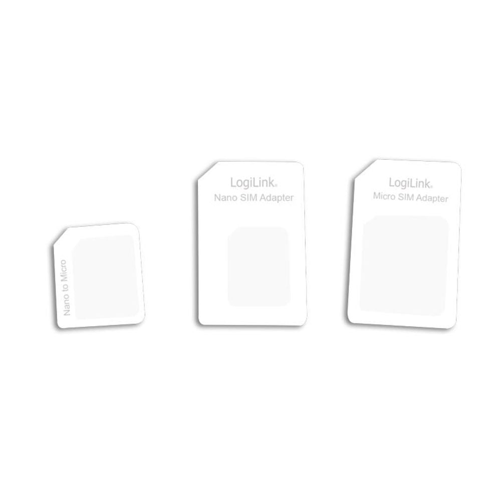 LogiLink Dual Sim Karten Adapter Micro - Nano Standard