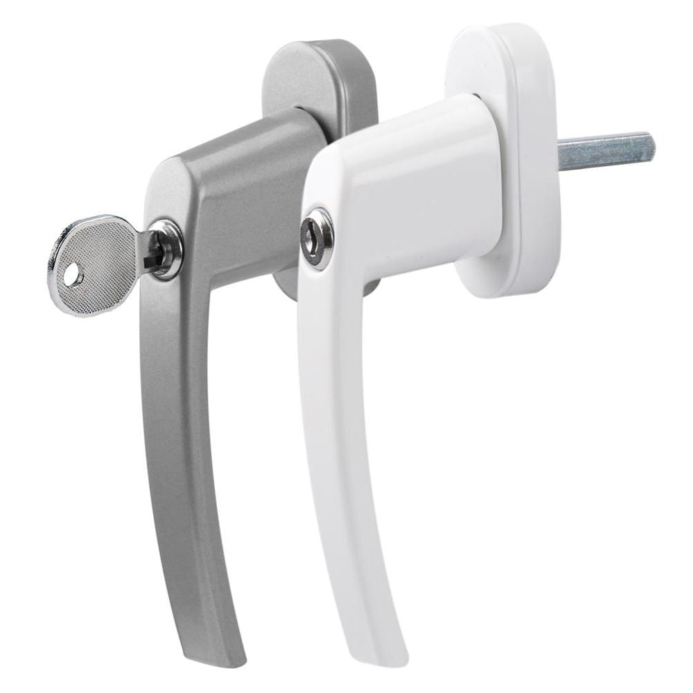 Olympia FGS 100 Fenstergriff mit Schloss Silber Sicherheitsgriff