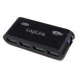 LogiLink USB 3.0 Hub 4-Port Schwarz